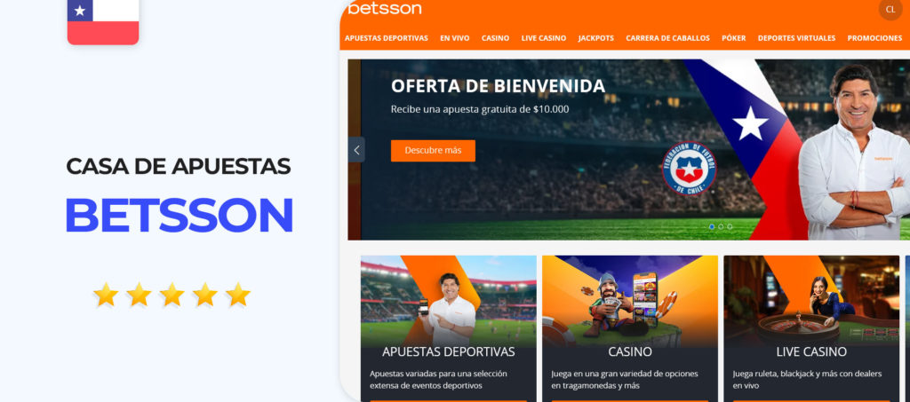 Sitio de apuestas de Betsson en Chile