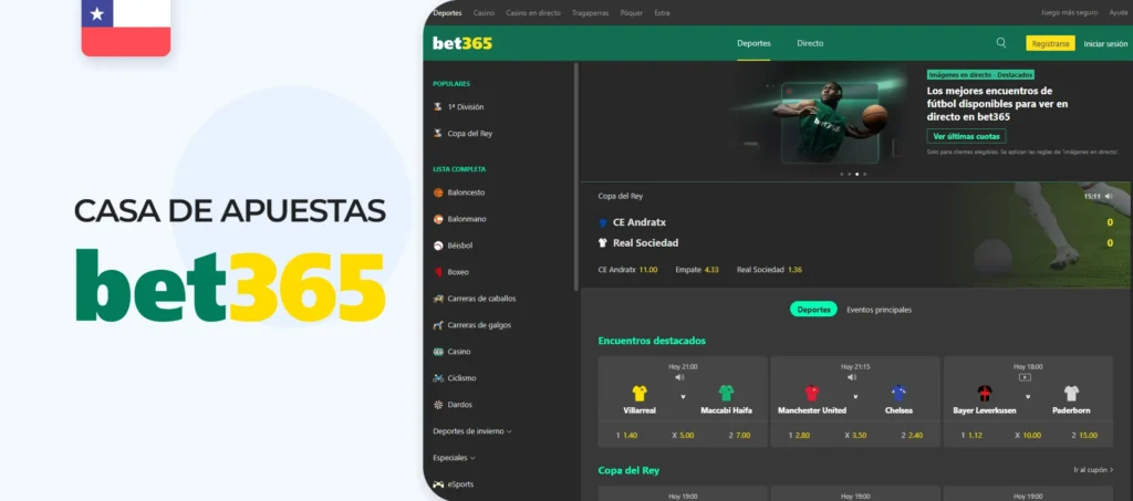 Bet365 reseña de la casa de apuestas en Chile