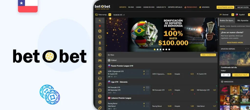 Sitio oficial del casino de apuestas BetoBet en Chile