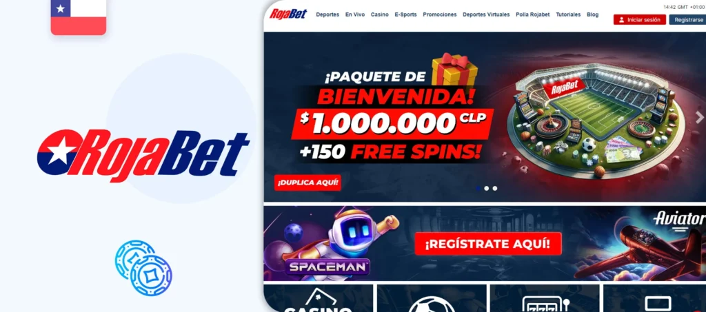 Sitio oficial del casino de apuestas RojaBet en Chile