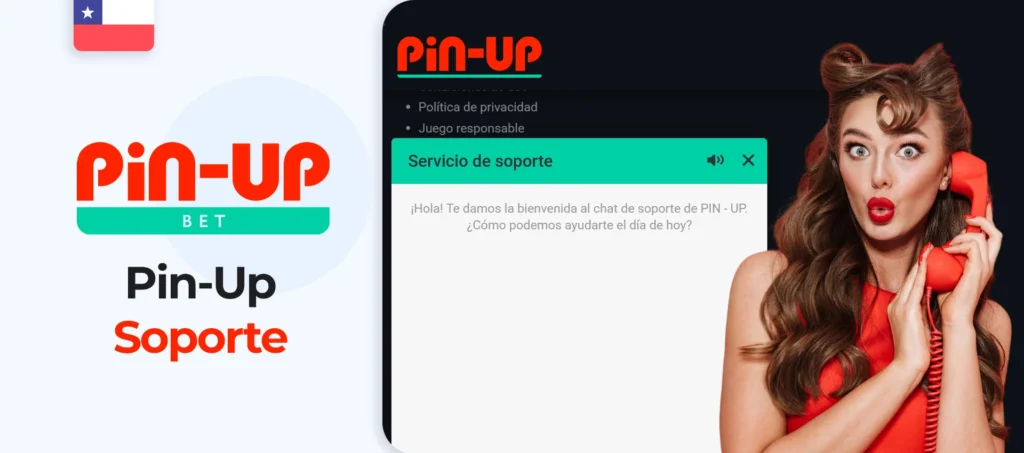 El servicio de atención al cliente de Pin Up Chile está disponible 24/7