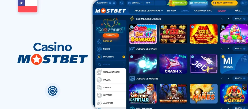 ¿Qué juegos de casino ofrece Mostbet?