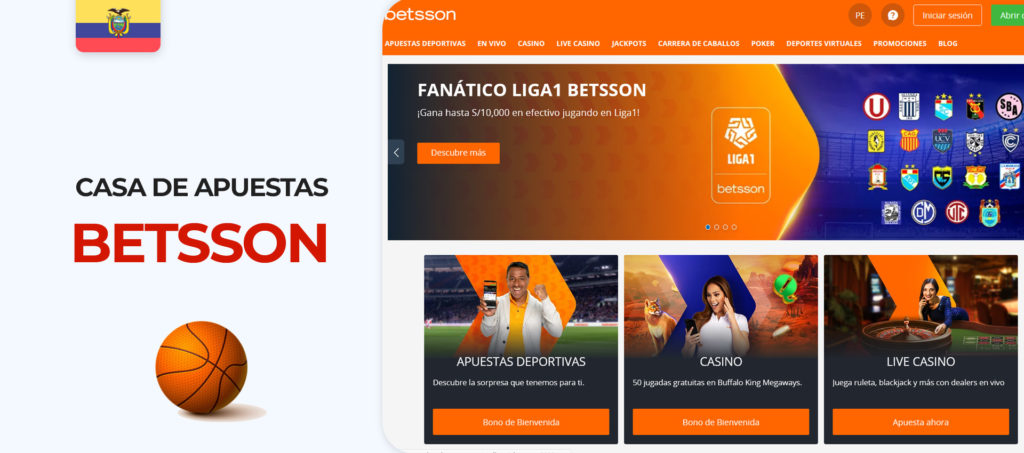 Apuestas en deportes cibernéticos en la web de la casa de apuestas Betsson en Ecuador