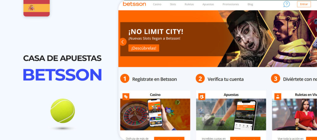 Interfaz del sitio web de apuestas de squash de Betsson España