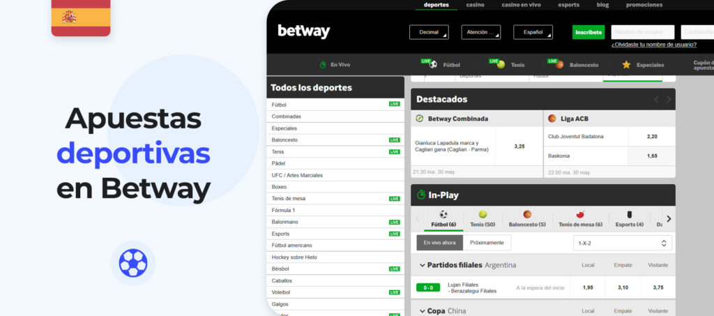 ¿A qué deportes puedo apostar en la aplicación Betway para android?