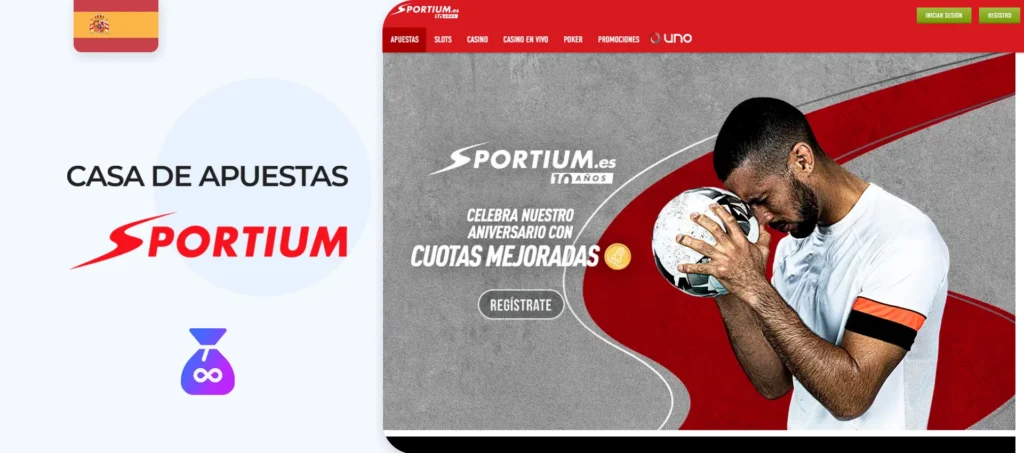 Revisión completa del sitio de apuestas ilimitadas Sportium en España