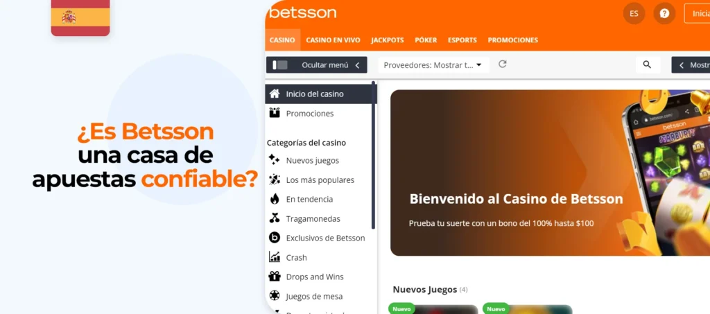 Reseña sobre la casa de apuestas Betsson en España