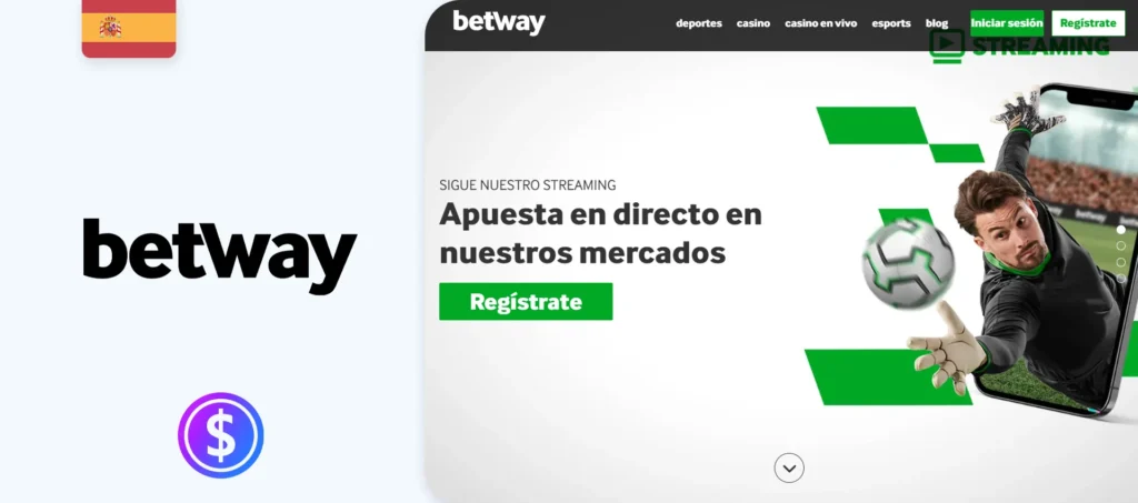 Web oficial de la casa de apuestas Betway en España