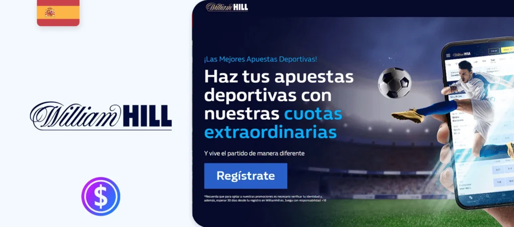 Web oficial de la casa de apuestas William Hill en España