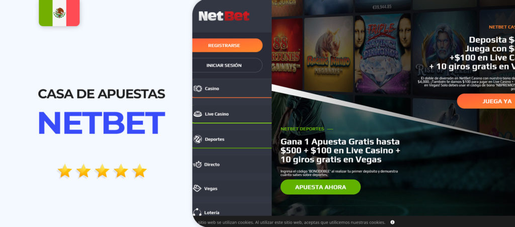 Página oficial de la casa de apuestas Netbet en México