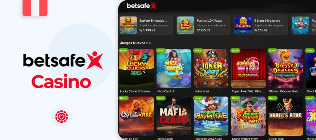¿Qué juegos de azar y casino en línea ofrece la plataforma de apuestas Betsafe? 