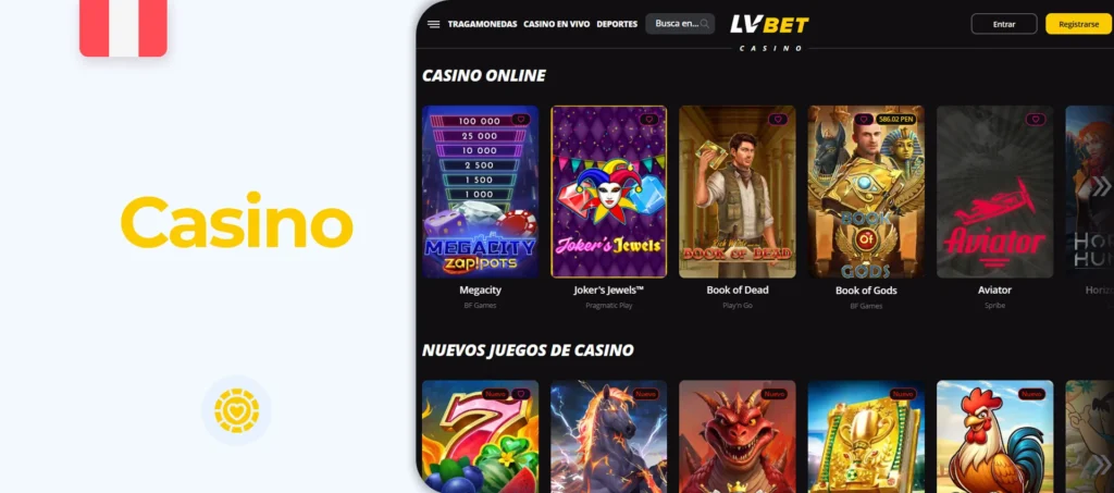 Todos los juegos de casino de la plataforma LvBet