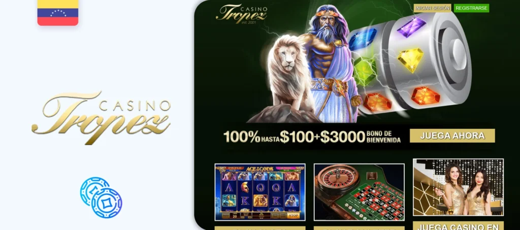 Sitio oficial de apuestas de Casino Tropez en Venezuela