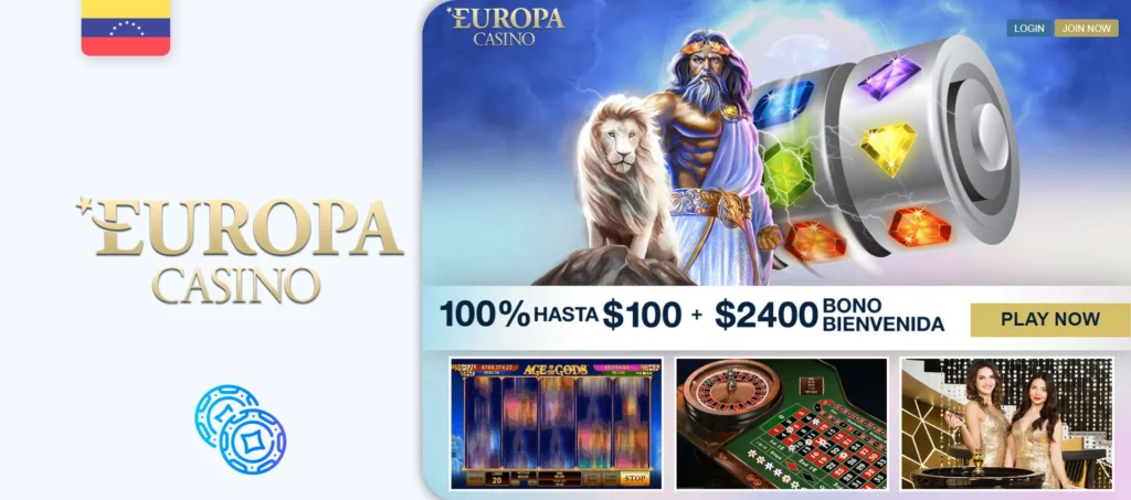 Sitio oficial de apuestas de Europa Casino en Venezuela