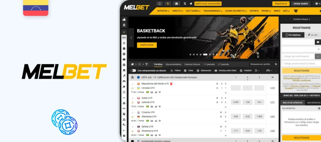 Sitio oficial de apuestas de MelBet en Venezuela